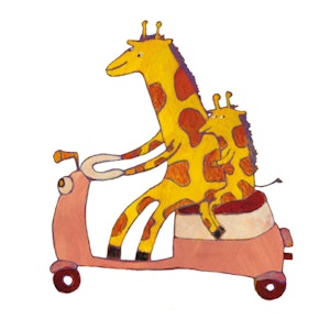 Giraffe from "Schnorchelnde Schafe" (Kunstanstifter Verlag)